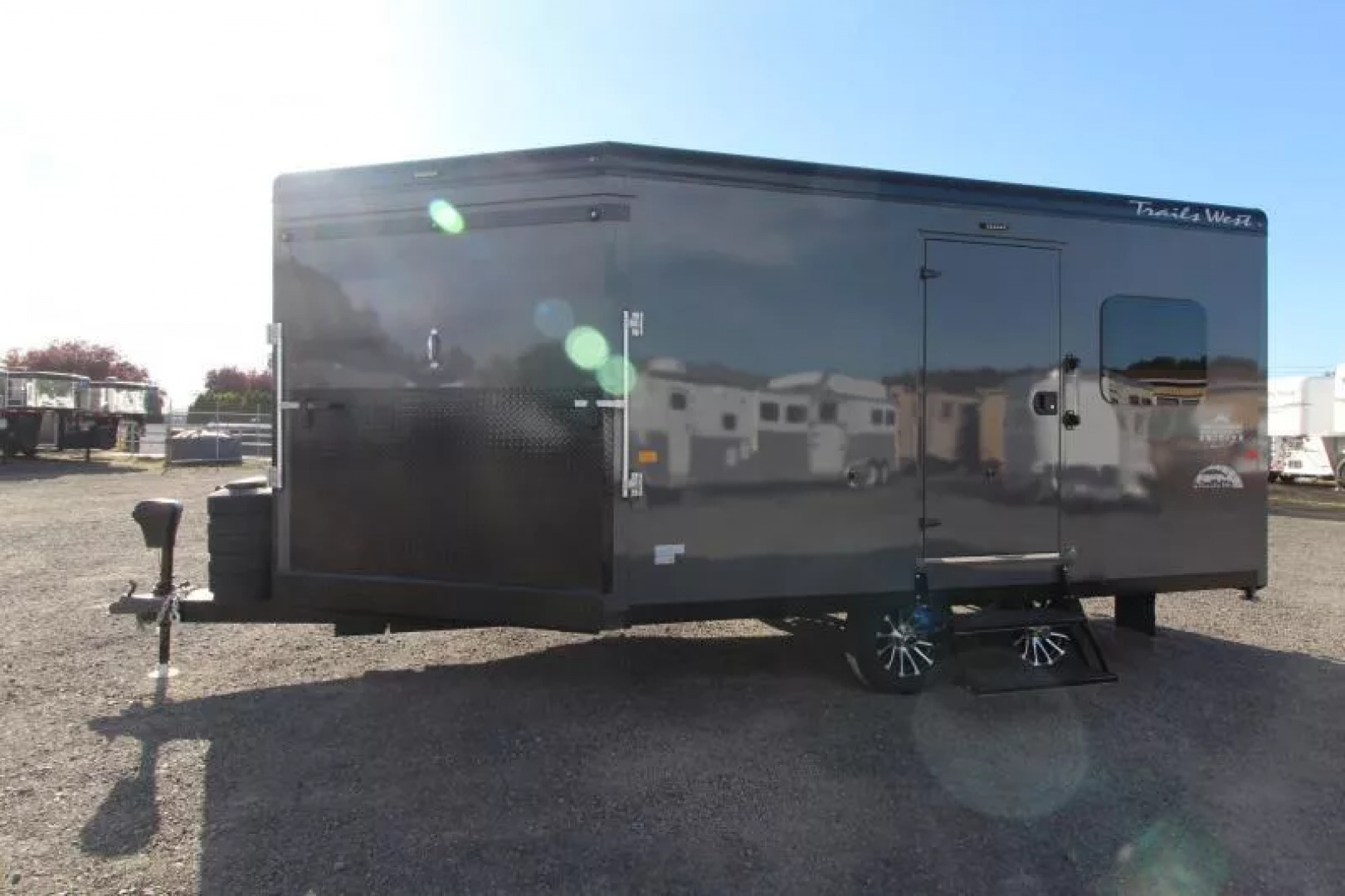 New 2026 Trails West RPM 20' Snowmobile Trailer-Altitude Package-Power Rear Ramp-7.5 gal. LP Tanks-Electric Jack