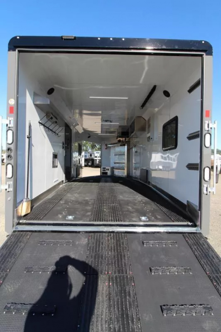 New COMING FALL 2025! 2026 Trails West RPM 28' Snowmobile Trailer-Altitude Package-30gal. Fuel Cell w/Pump-Power Rear Ramp-7.5 gal. LP Tanks