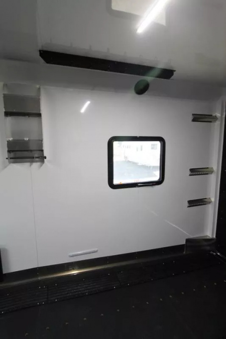 New COMING FALL 2025! 2026 Trails West RPM 28' Snowmobile Trailer-Altitude Package-30gal. Fuel Cell w/Pump-Power Rear Ramp-7.5 gal. LP Tanks