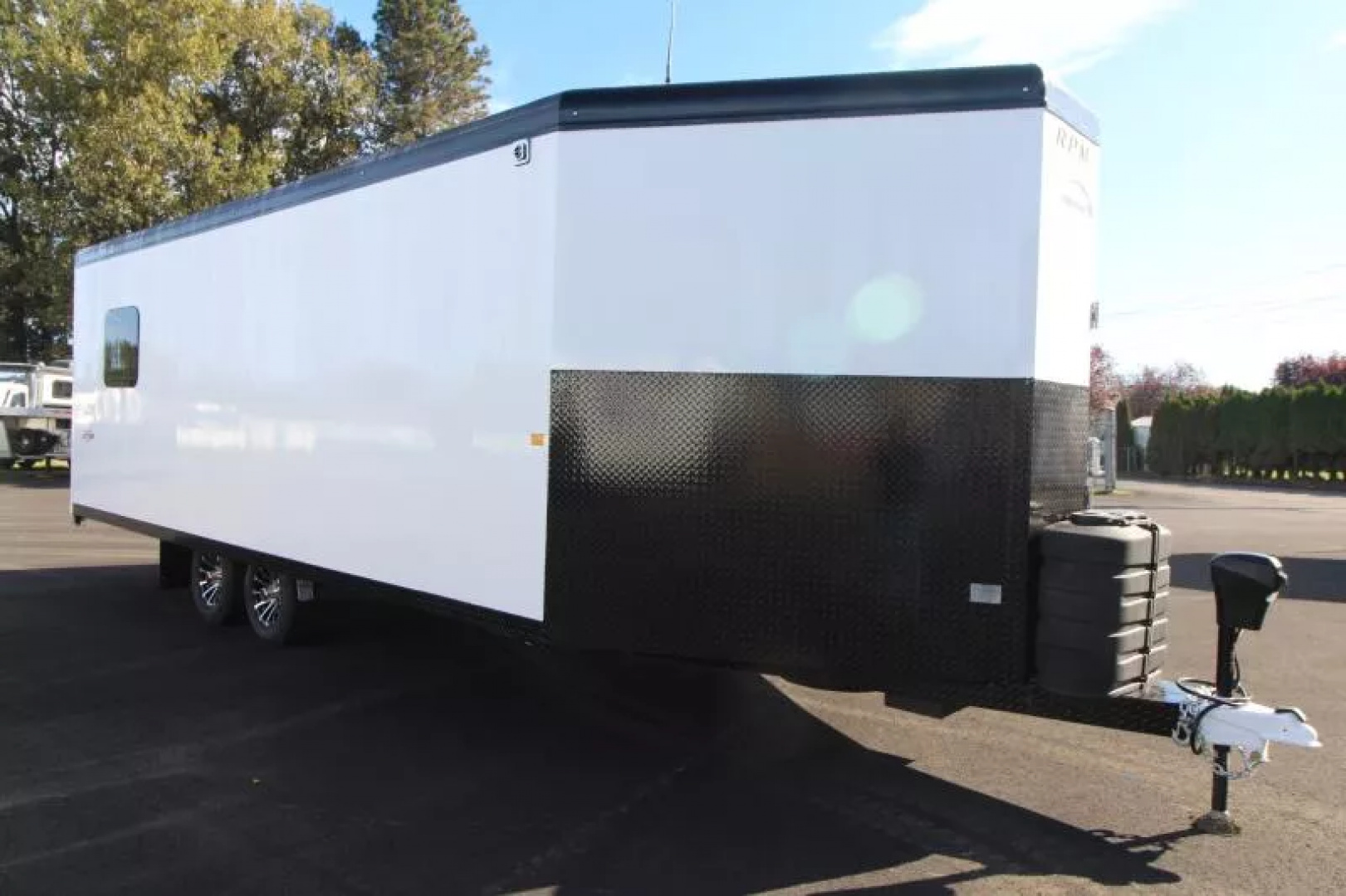 New 2026 Trails West RPM 28' Snowmobile Trailer-Altitude Pckg. - Power Rear Ramp- Track-Melt Heater