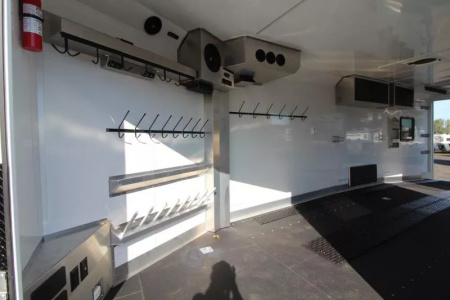 New 2026 Trails West RPM 28' Snowmobile Trailer-Altitude Pckg. - Power Rear Ramp- Track-Melt Heater