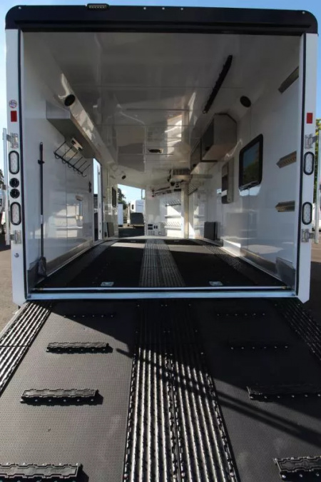 New 2026 Trails West RPM 28' Snowmobile Trailer-Altitude Pckg. - Power Rear Ramp- Track-Melt Heater