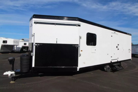 New 2026 Trails West RPM 28' Snowmobile Trailer-Altitude Pckg. - Power Rear Ramp- Track-Melt Heater