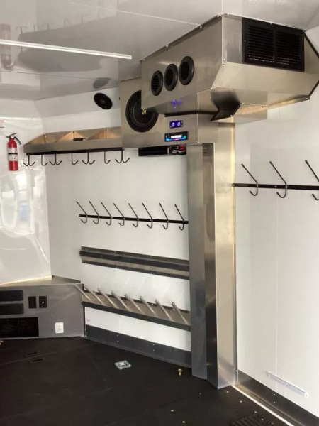 New COMING FALL 2025! 2026 Trails West RPM 28' Snowmobile Trailer-Altitude Package-30 gal. fuel cell-7.5 gal. LP Tanks- Power Rear Ramp