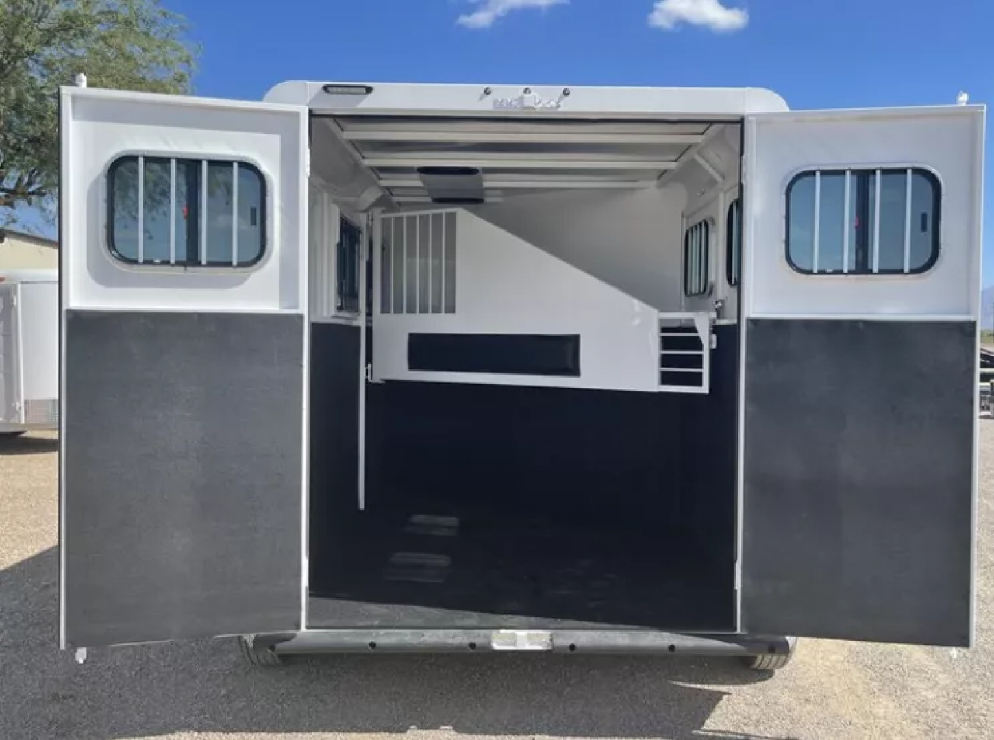 New 2026 Trails West Manufacturing Adventure MX 2H GN -Swing out saddle rack-Water Tank-7'0 Tall-Convenience pkg Horse Trailer