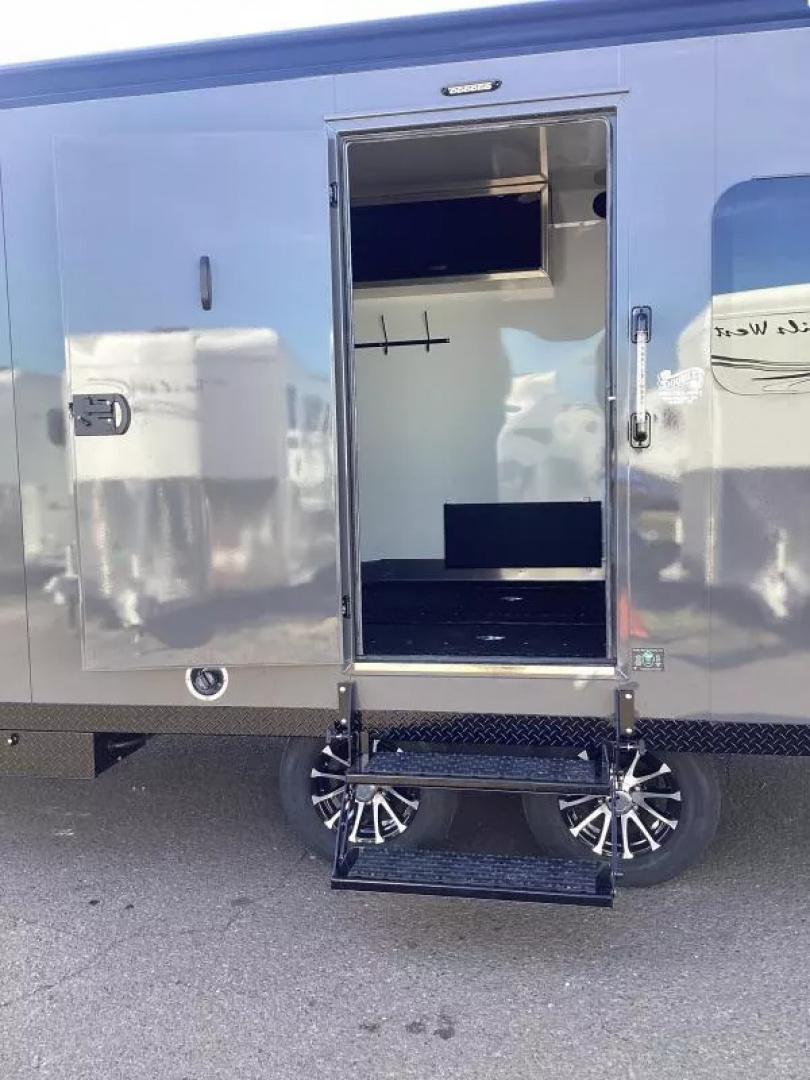 New COMING FALL 2025! 2026 Trails West RPM 20' Snowmobile Trailer-Altitude Package-30 gal. Fuel Cell w/Pump-Power Rear Ramp