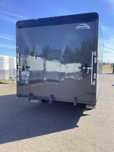 New COMING FALL 2025! 2026 Trails West RPM 20' Snowmobile Trailer-Altitude Package-30 gal. Fuel Cell w/Pump-Power Rear Ramp