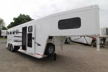 New 2026 Trails West Classic 5x10 4 Horse GN Trailer-SuperTack-Extra Tall-Escape Door-Stud Divider