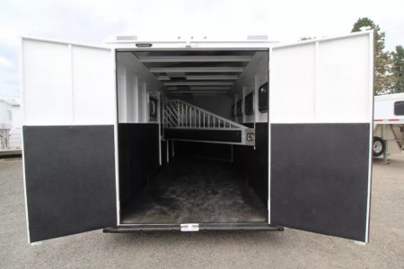 New 2026 Trails West Classic 5x10 4 Horse GN Trailer-SuperTack-Extra Tall-Escape Door-Stud Divider