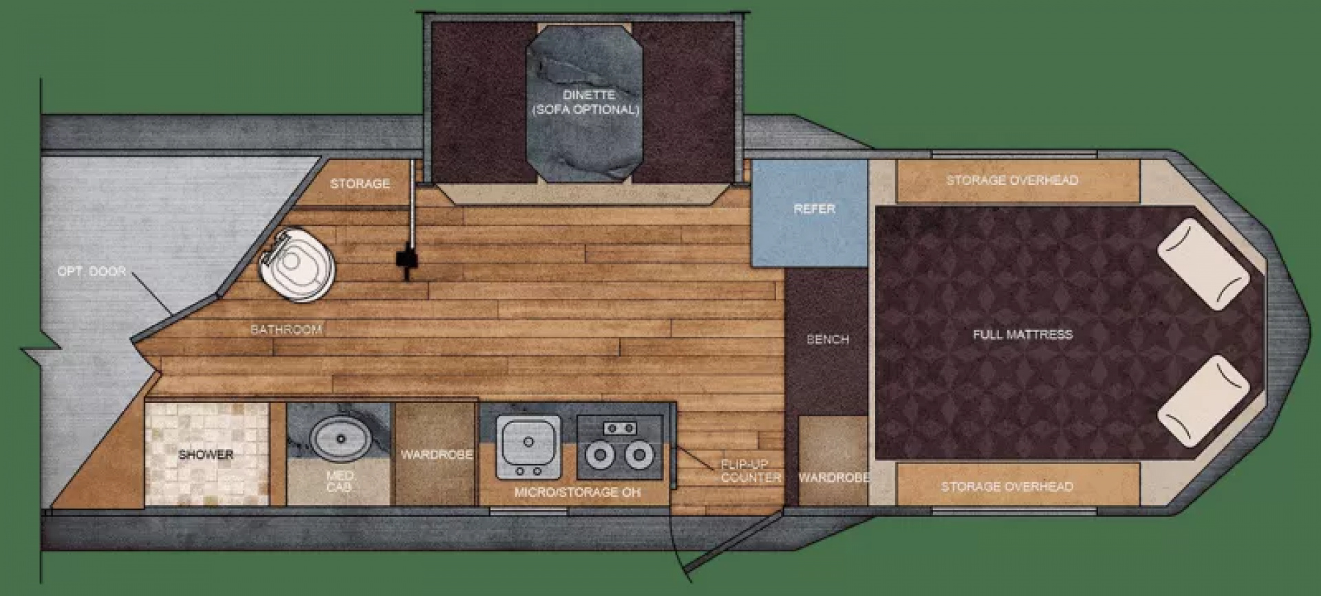 New 2026 Trails West Classic 10x15 3H LQ - Dinette in Slideout - Easy Care Flooring - Foldable Rear Tack - Big Fridge - Easy Care Flooring & More!
