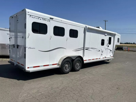 New 2026 Trails West Classic 10x15 3H LQ - Dinette in Slideout - Easy Care Flooring - Foldable Rear Tack - Big Fridge - Easy Care Flooring & More!