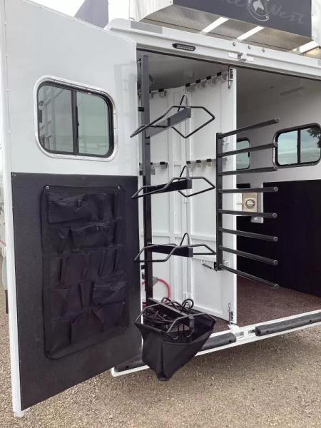 New 2026 Trails West Sierra 15x19 Horse Trailer w/Slide- Haypod & Ladder- Escape Door- Stud Divider-Mangers