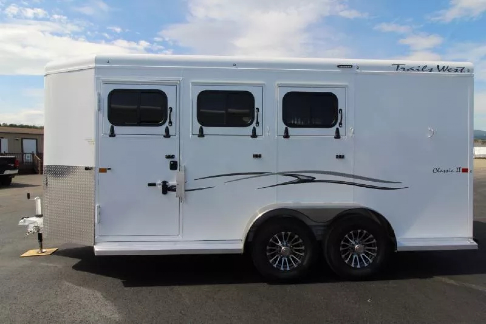 New 2026 Trails West Classic II 3 Horse Trailer-7'4" Tall-Escape Door- Convenience Package