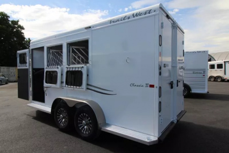 New 2026 Trails West Classic II 3 Horse Trailer-7'4" Tall-Escape Door- Convenience Package