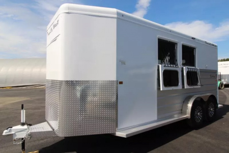 New 2026 Trails West Sierra PRICE REDUCED II 2 Horse Trailer-Side Tack-7'4" Tall - XL Dressing Room- Axle Upgrade- Convenience Package