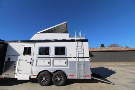 New 2026 Bison 8313B - 13ft SW LQ - Slide out - Haypod - Oven - Couch & Dinette - 3 Horse Trailer
