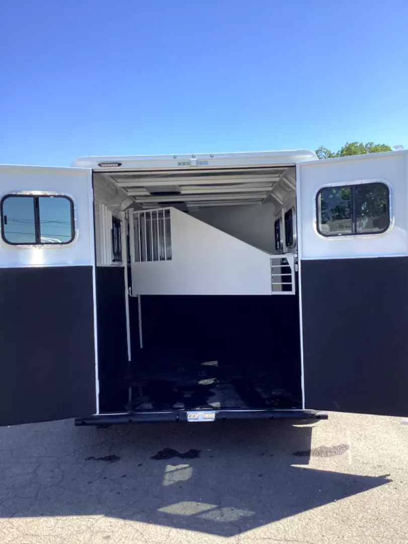 New 2026 Trails West Adventure II MX - 7'T, 6'9"W - Swing out saddle rack - Water Tank 3 Horse Trailer