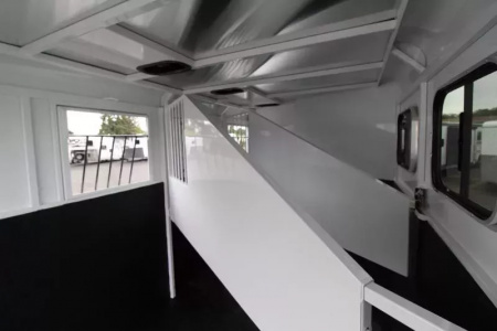 New 2026 Trails West Adventure II MX - 7'T, 6'9"W - Swing out saddle rack - Water Tank 3 Horse Trailer