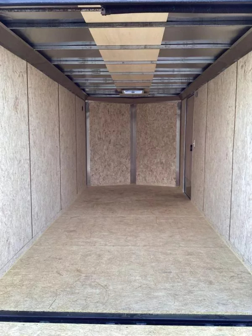 New 2026 Compass Indigo DLX 7x16 Enclosed Cargo Trailer-Rear Flat Top W/ V-Nose Cargo / Enclosed Trailer