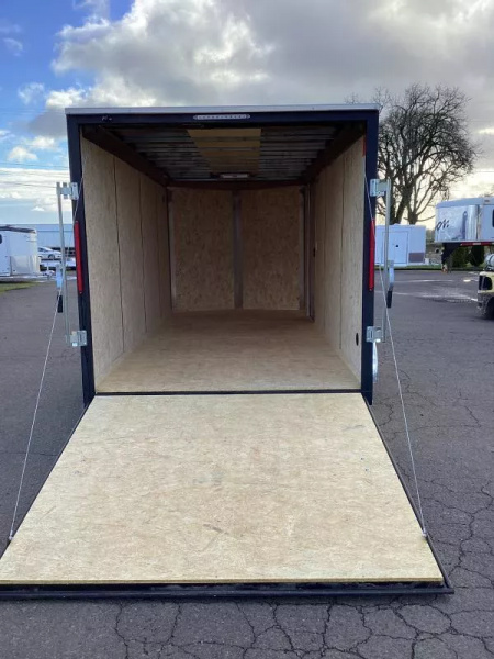 New 2026 Compass Indigo DLX 7x16 Enclosed Cargo Trailer-Rear Flat Top W/ V-Nose Cargo / Enclosed Trailer