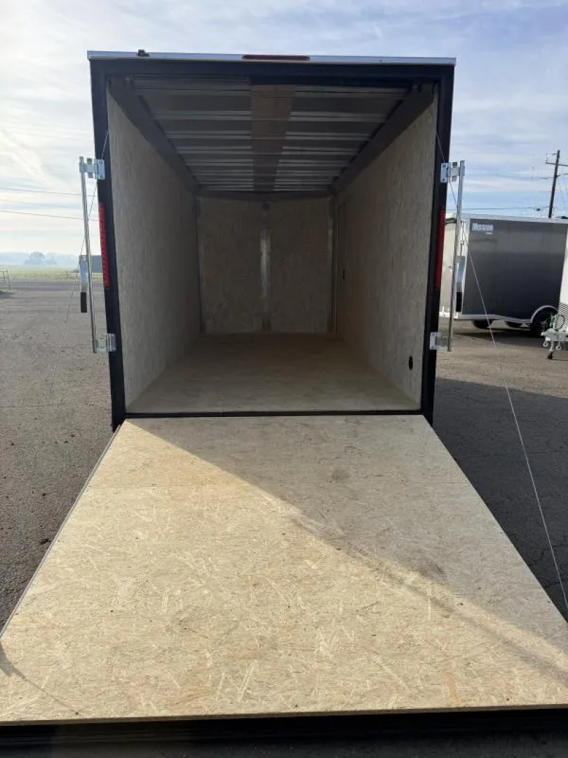 New 2026 Compass Indigo DLX 7x16 Enclosed Cargo Trailer Flat Top W/ V-Nose