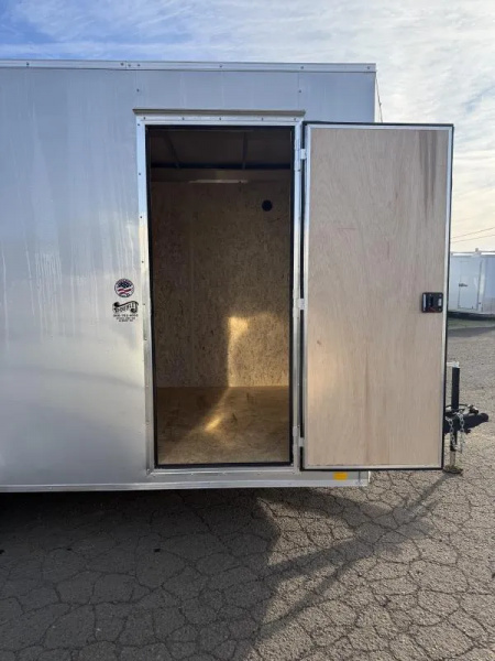 New 2026 Compass Indigo DLX 7x16 Enclosed Cargo Trailer Flat Top W/ V-Nose