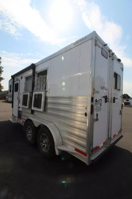 Used 2022 Exiss Escape 7204 - 4FT SW Living Quarters 2 Horse Trailer PRICE REDUCED!
