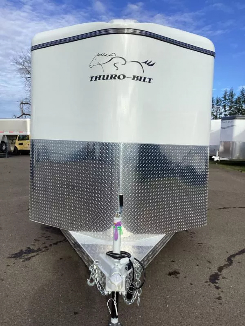 New 2026 Thuro-Bilt Renegade 3 Horse Trailer - Adjustable Dividers- 1' Added Length - Swing Out Saddle Rack