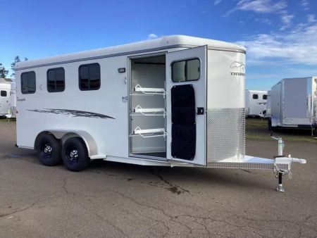 New 2026 Thuro-Bilt Renegade 3 Horse Trailer - Adjustable Dividers- 1' Added Length - Swing Out Saddle Rack