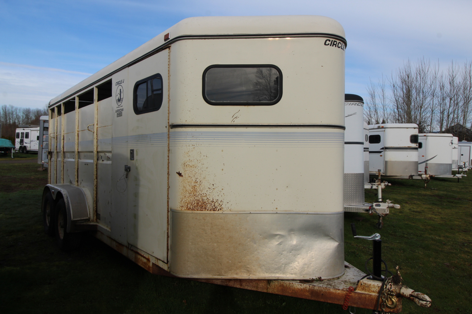 Used 1995 Circle J 4 Horse Trailer - Adjustable Dividers