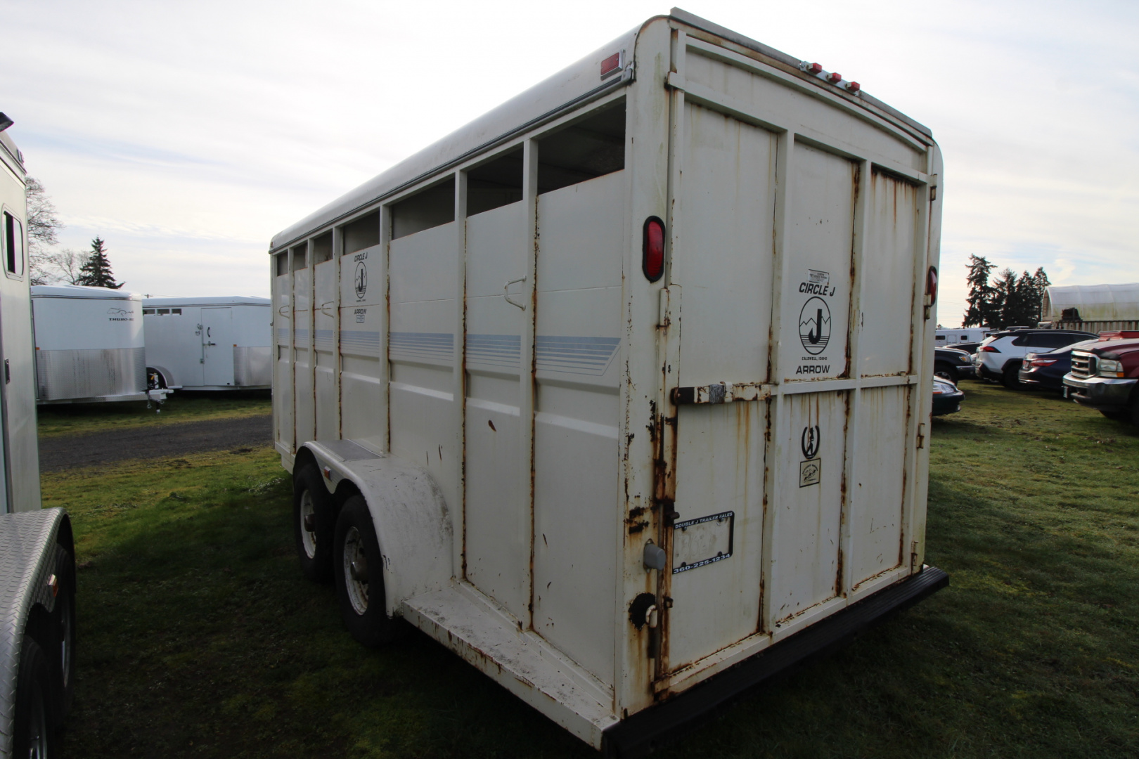 Used 1995 Circle J 4 Horse Trailer - Adjustable Dividers