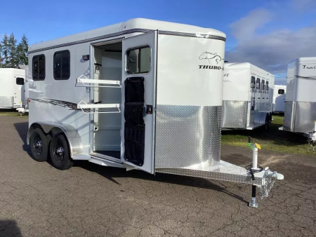 New 2026 Thuro-Bilt Renegade 2 Horse Trailer-1' Added Length- Extra Divider Catch-Swing Out Saddle Rack-Water Tank Horse Trailer