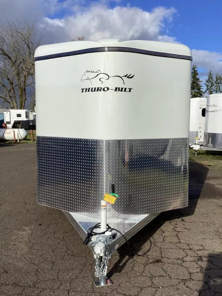 New 2026 Thuro-Bilt Renegade 2 Horse Trailer-1' Added Length- Extra Divider Catch-Swing Out Saddle Rack-Water Tank Horse Trailer
