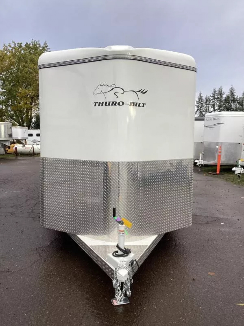 New 2026 Thuro-Bilt Liberty Warmblood - 7'6'' Tall - Water Tank - Swingout Saddle Tree - Adjustable Divider 2 Horse Trailer