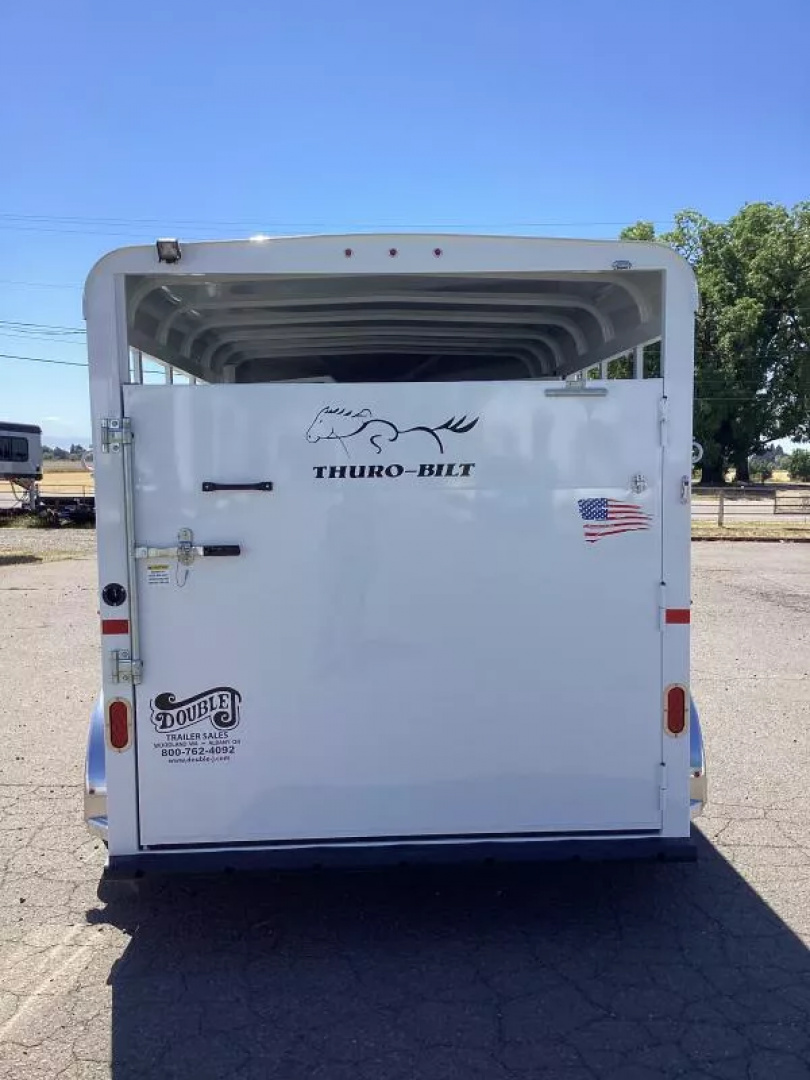 New 2026 Thuro-Bilt Wrangler 2 Horse Trailer-Telescoping Padded Dividers-Swing-Out Saddle Tree- Spare Tire- Extra Divider Catch Horse Trailer
