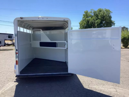 New 2026 Thuro-Bilt Wrangler 2 Horse Trailer-Telescoping Padded Dividers-Swing-Out Saddle Tree- Spare Tire- Extra Divider Catch Horse Trailer