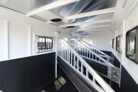 New 2026 Trails West Classic 4 Horse 5x10 SUPER TACK - Comfort Package - Escape Door - Stud Panel - 4 Horse Trailer