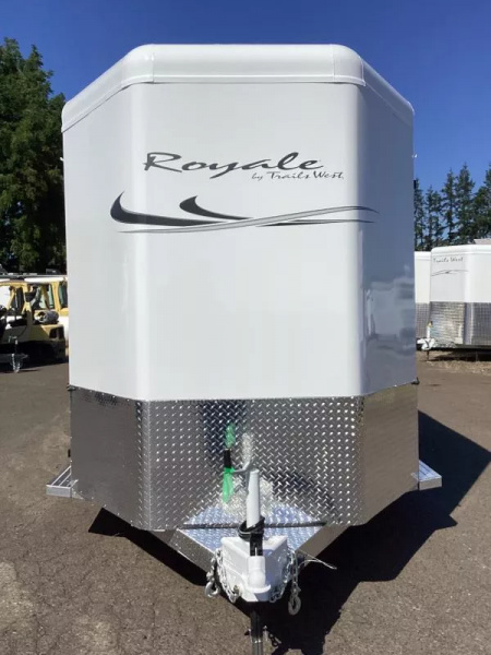 New PRICE REDUCED 2026 Trails West Royale SxST-2H BP - Straightload  - Pass thru Door - Water Tank Horse Trailer