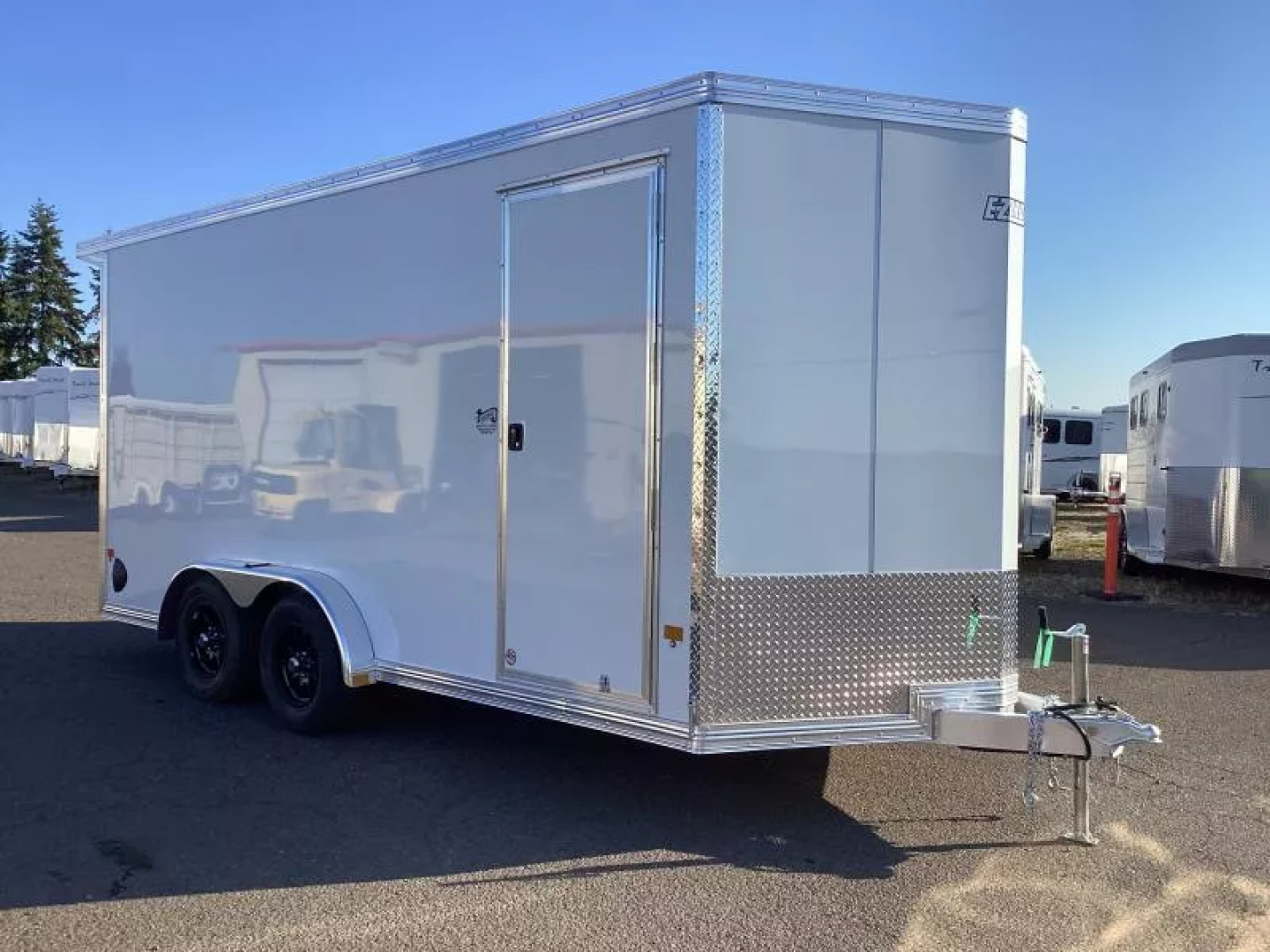 New 2026 ALCOM -EZ HAULER TRAILER- ALL ALUMINUM- 7.5' WIDE- 3'' EXTRA HEIGHT-CARGO PACKAGE! Cargo / Enclosed Trailer