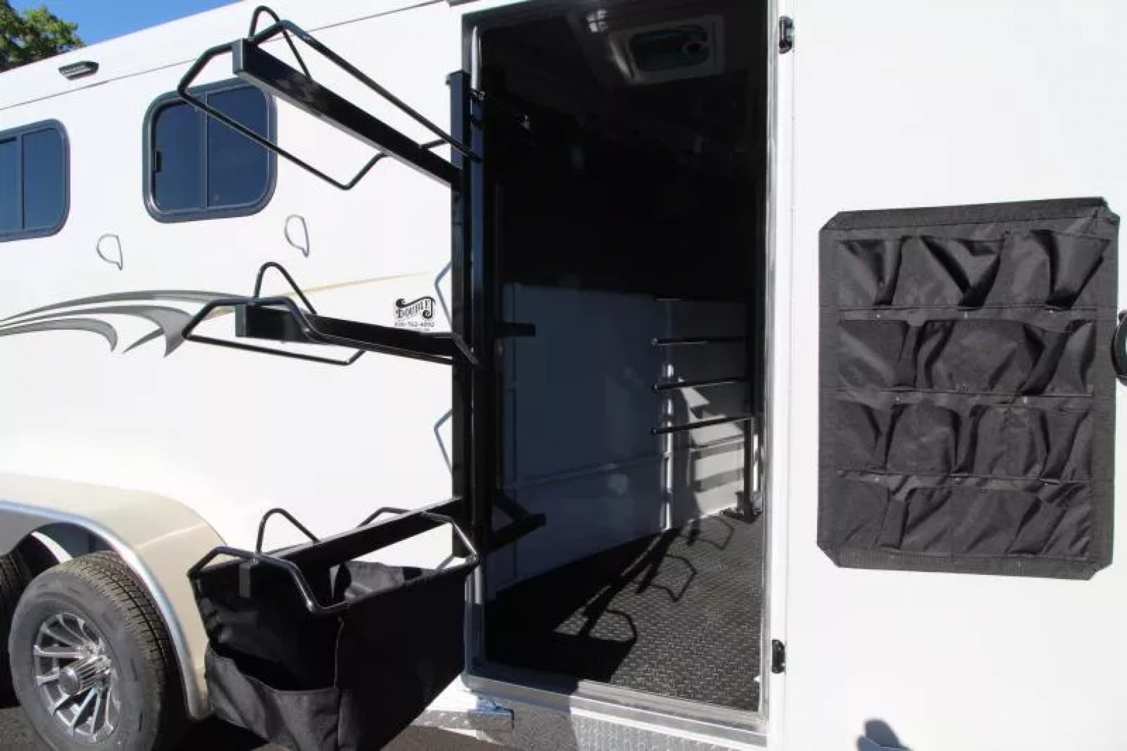 New 2026 Trails West Adventure MX II - GREY - Swing Out Saddle Rack - 3 Horse Trailer