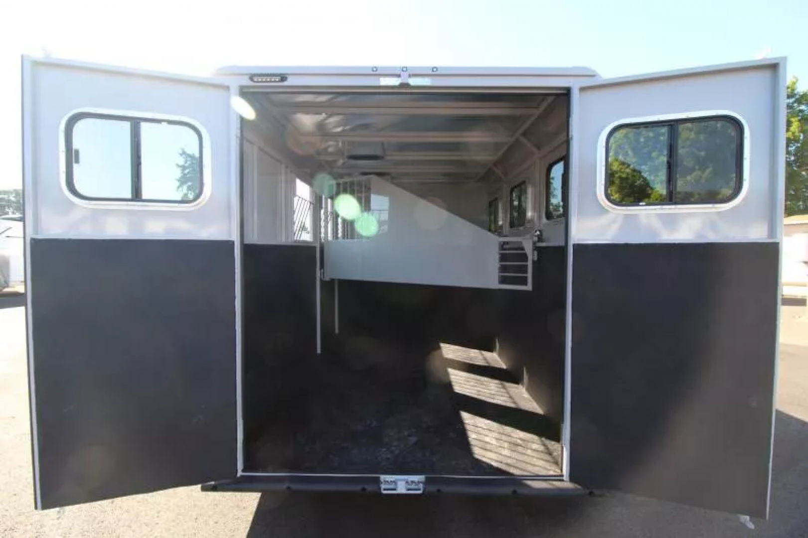 New 2026 Trails West Adventure MX II - GREY - Swing Out Saddle Rack - 3 Horse Trailer