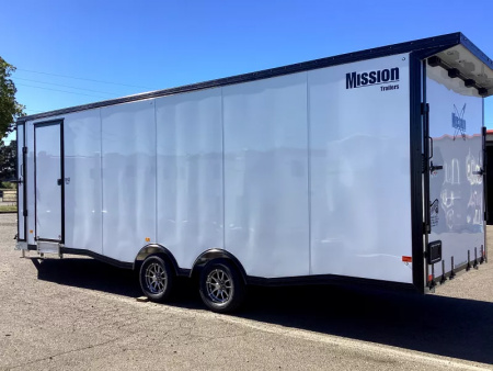 New 2026 ALCOM Mission All Sport- HEATED-Paddle Grabbers- Ski Guide Track-ALL ALUMINUM! Snowmobile Trailer