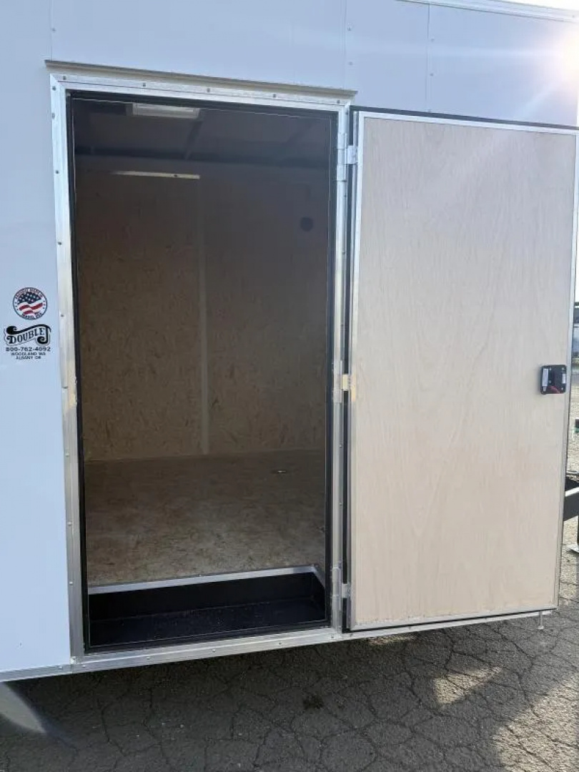 New 2026 Novae Cargo Express EX DLX 8.5' x 20' Enclosed Car Hauler, White, 6" Extra Height