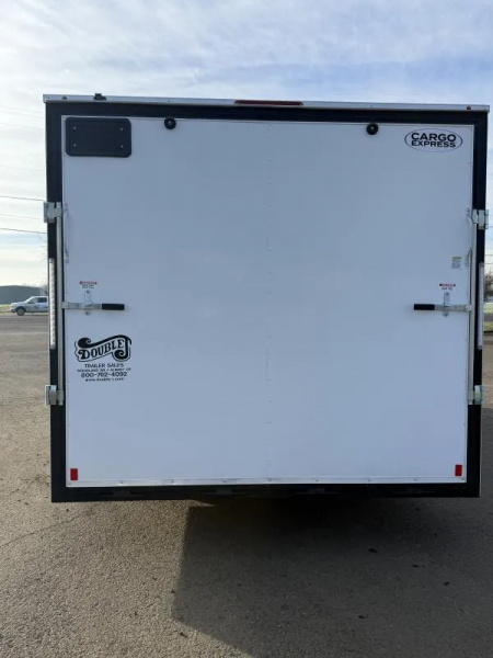 New 2026 Novae Cargo Express EX DLX 8.5' x 20' Enclosed Car Hauler, White, 6" Extra Height