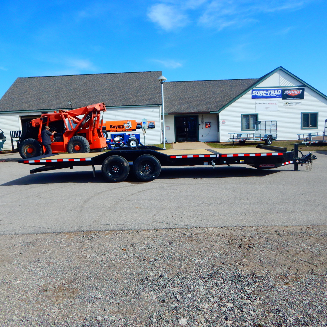 New 2026 Midsota 8.5x16+6 17.6k Implement w/ Drive Over Fenders Equipment Trailer