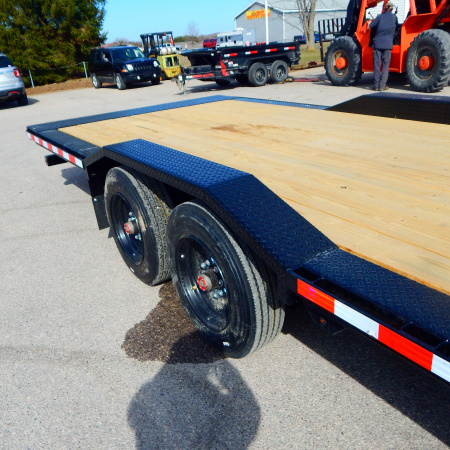 New 2026 Midsota 8.5x16+6 17.6k Implement w/ Drive Over Fenders Equipment Trailer