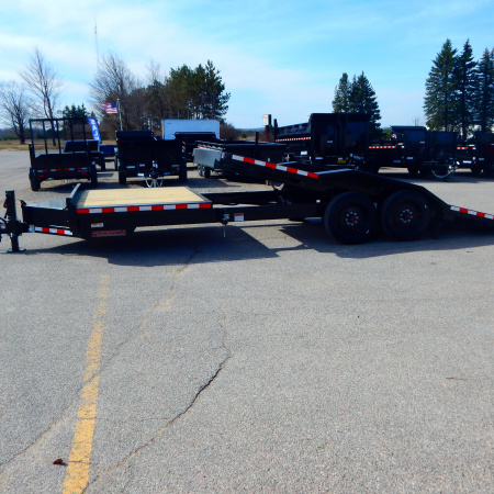 New 2026 Midsota 8.5x16+6 17.6k Implement w/ Drive Over Fenders Equipment Trailer