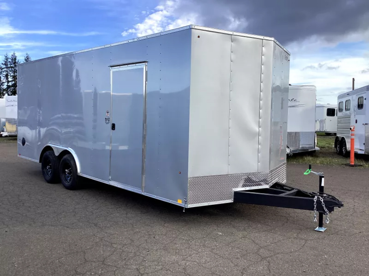 New 2026 Novae Cargo Express 8.5' x 20'  Enclosed Car Hauler- Silver- 6" Extra Height-Stabilizer jacks