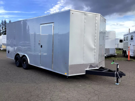 New 2026 Novae Cargo Express 8.5' x 20'  Enclosed Car Hauler- Silver- 6  Extra Height-Stabilizer jacks