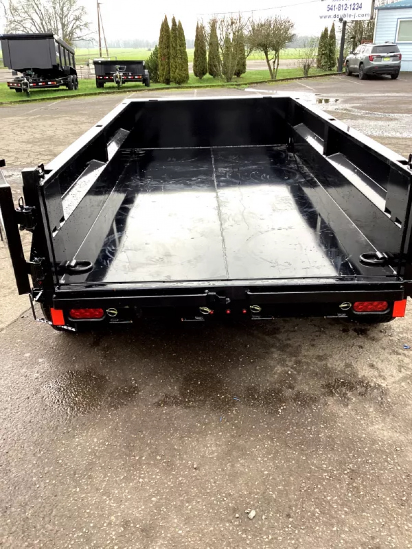 New 2026 Delco Dump Trailer 5x10 7K - Spreader gate - 18" sides - slide in ramps Dump Trailer